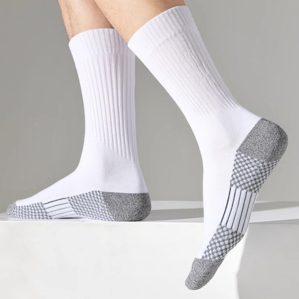 20 Pairs Crew Athletic Socks for Men Moisture Wicking Cushion Crew Socks for Sport Running Traveling