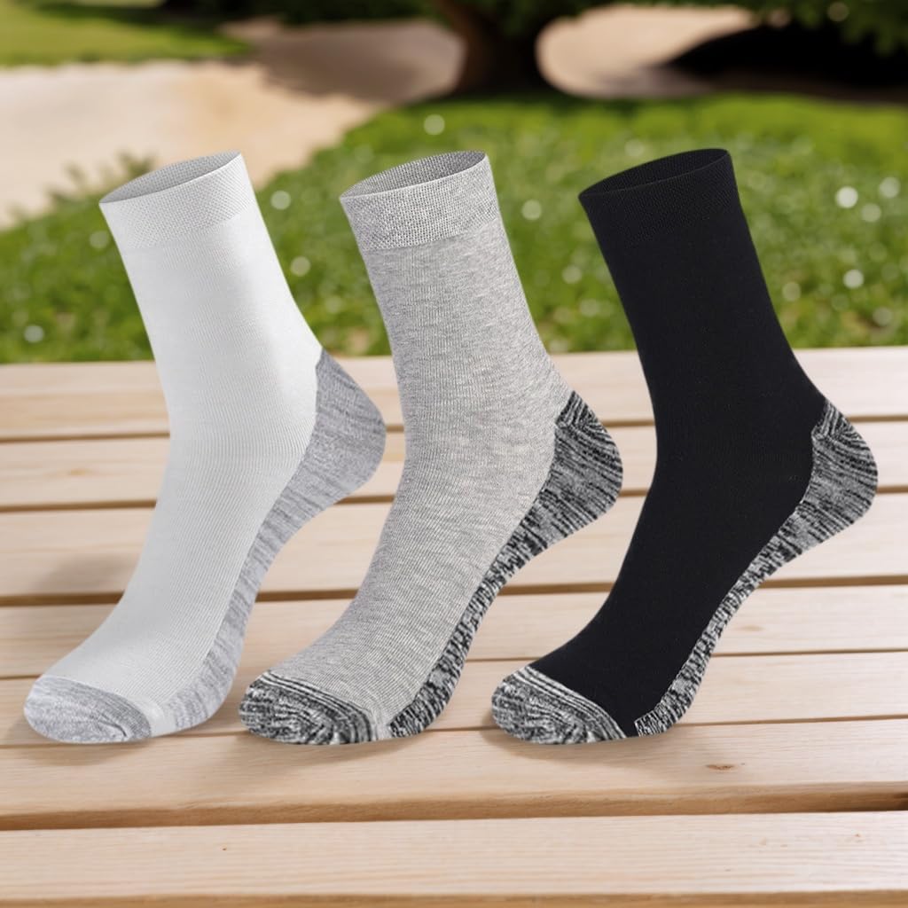 20 Pairs Crew Athletic Socks for Men Moisture Wicking Cushion Crew Socks for Sport Running Traveling