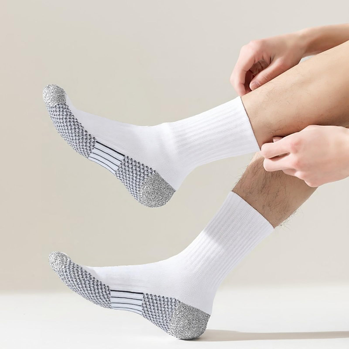 20 Pairs Crew Athletic Socks for Men Moisture Wicking Cushion Crew Socks for Sport Running Traveling