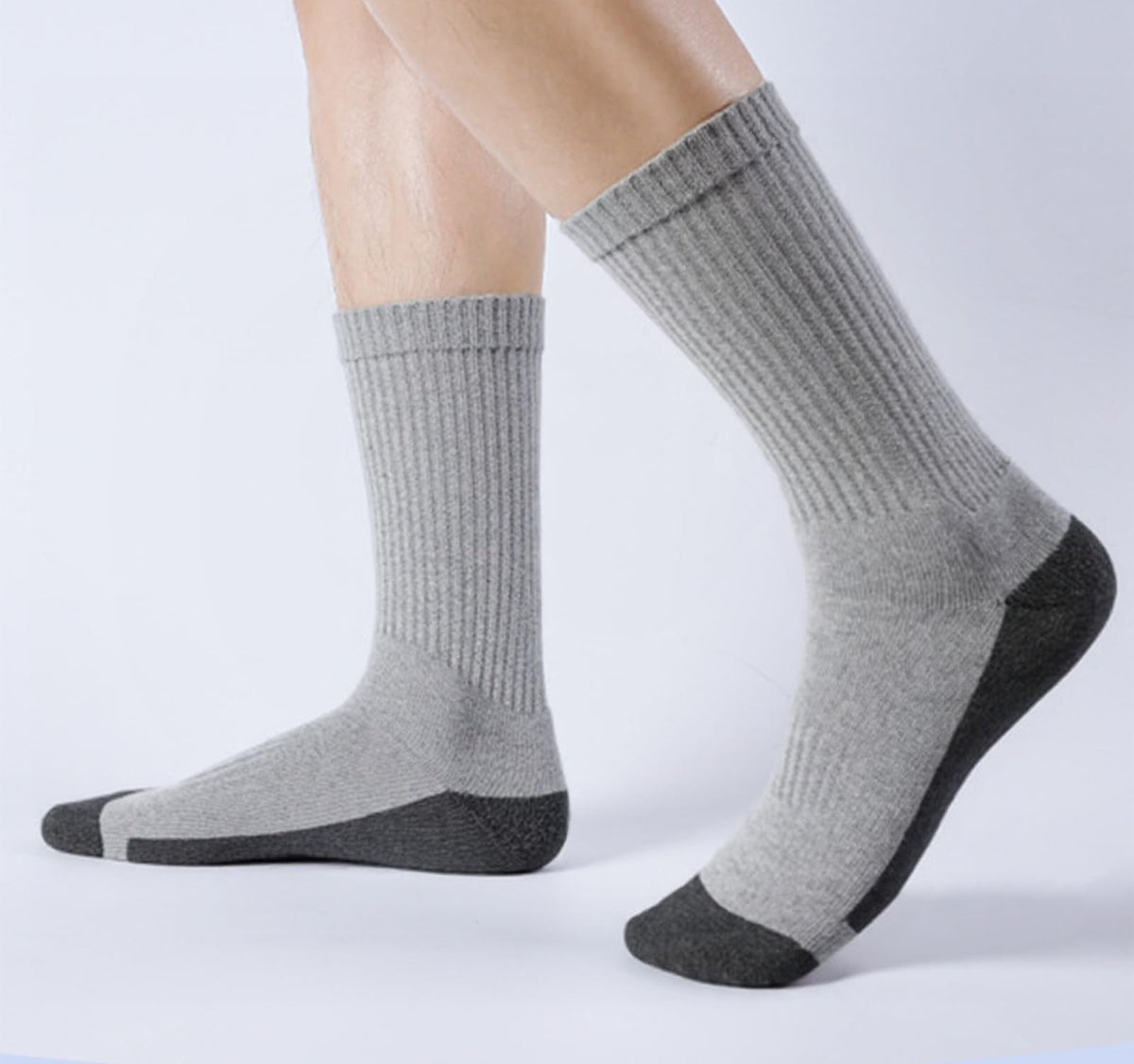 20 Pairs Crew Athletic Socks for Men Moisture Wicking Cushion Crew Socks for Sport Running Traveling