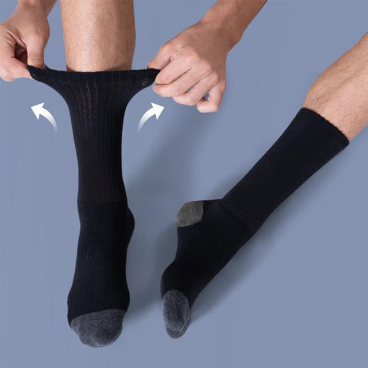 20 Pairs Crew Athletic Socks for Men Moisture Wicking Cushion Crew Socks for Sport Running Traveling