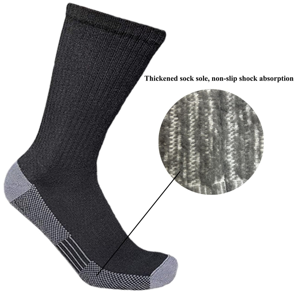 20 Pairs Crew Athletic Socks for Men Moisture Wicking Cushion Crew Socks for Sport Running Traveling