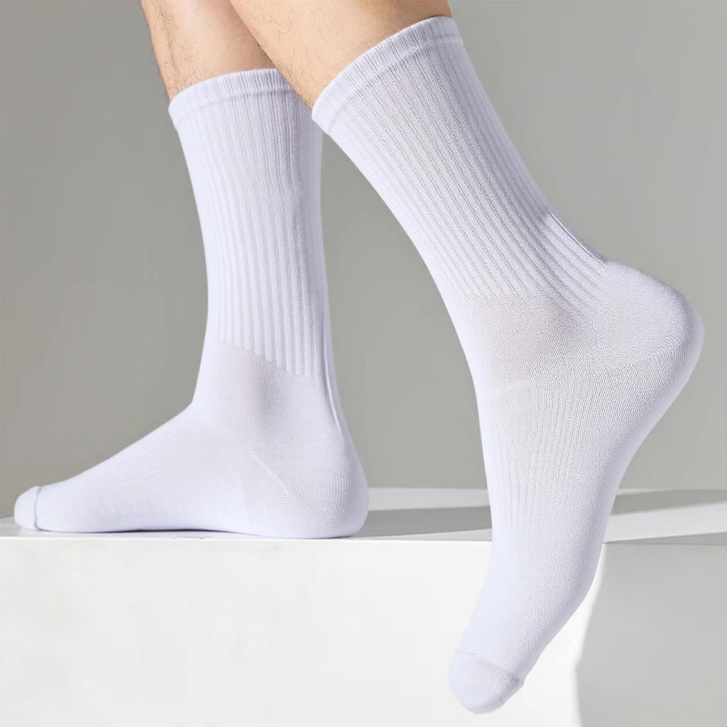 20 Pairs Crew Athletic Socks for Men Moisture Wicking Cushion Crew Socks for Sport Running Traveling