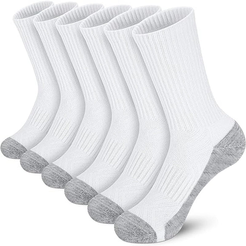20 Pairs Crew Athletic Socks for Men Moisture Wicking Cushion Crew Socks for Sport Running Traveling
