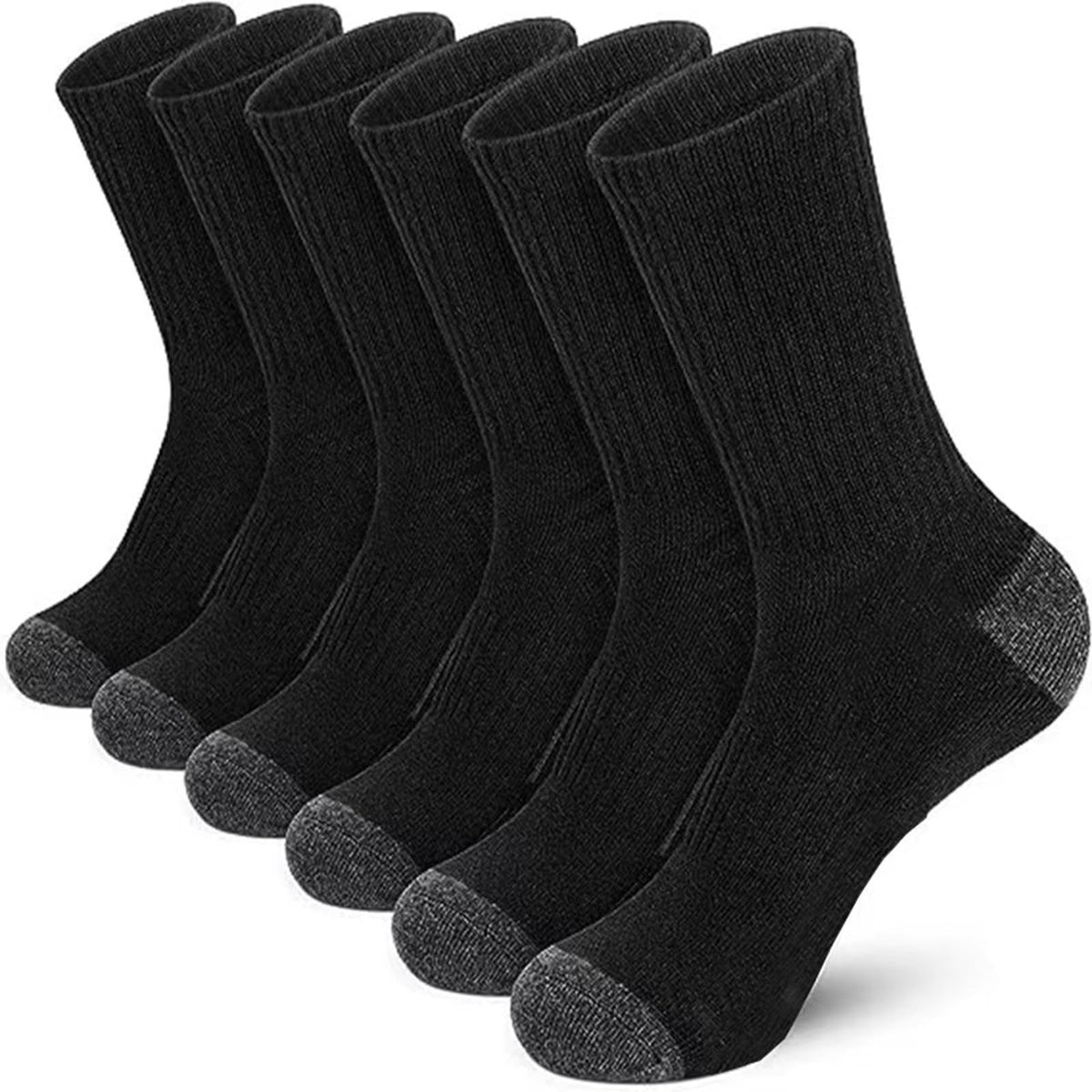 20 Pairs Crew Athletic Socks for Men Moisture Wicking Cushion Crew Socks for Sport Running Traveling