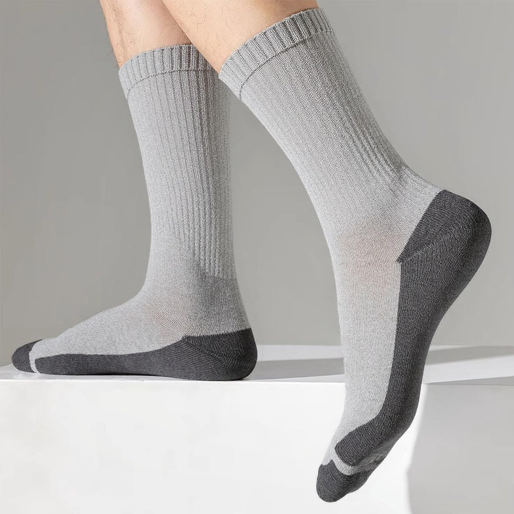 20 Pairs Crew Athletic Socks for Men Moisture Wicking Cushion Crew Socks for Sport Running Traveling