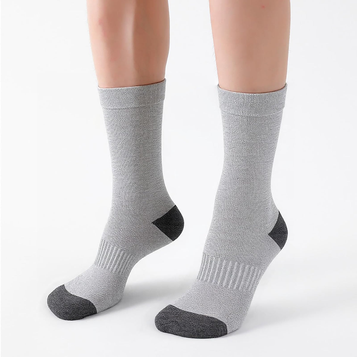 20 Pairs Crew Athletic Socks for Men Moisture Wicking Cushion Crew Socks for Sport Running Traveling