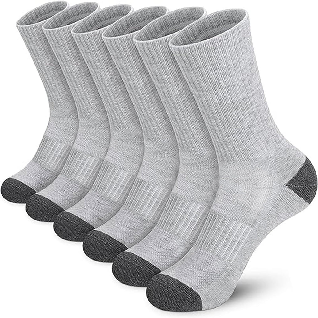 20 Pairs Crew Athletic Socks for Men Moisture Wicking Cushion Crew Socks for Sport Running Traveling