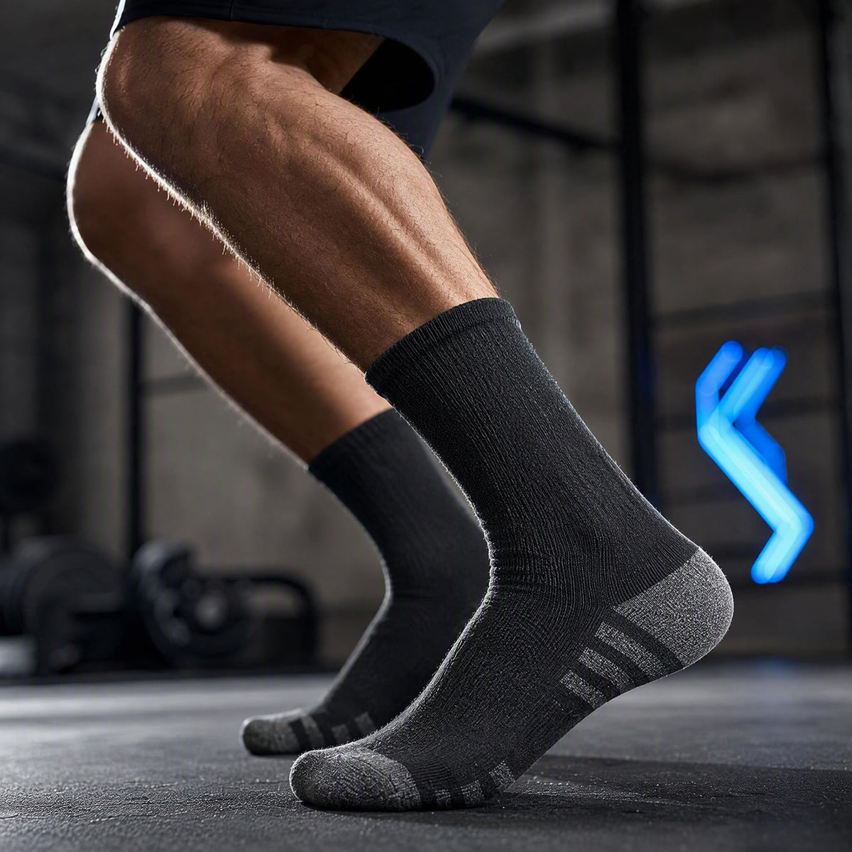 20 Pairs Crew Athletic Socks for Men Moisture Wicking Cushion Crew Socks for Sport Running Traveling